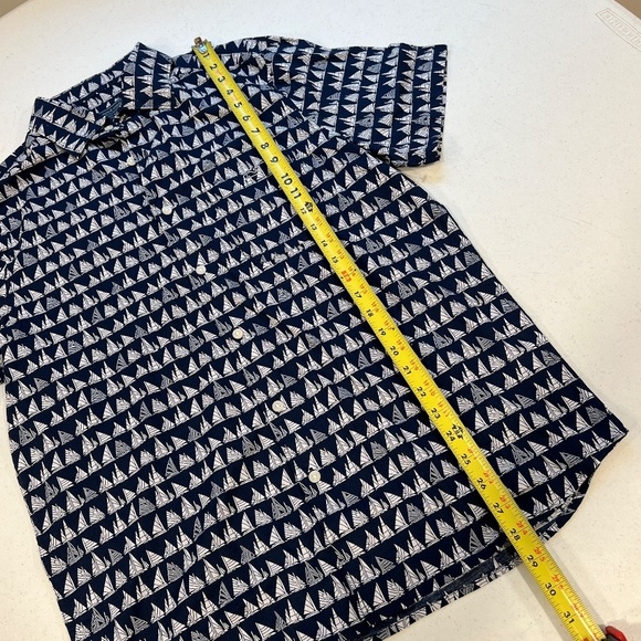 Vineyard Vines Mens Button Down Short Sleeve Boat Parade Nautical Navy - Blue NW - Picture 2 of 6